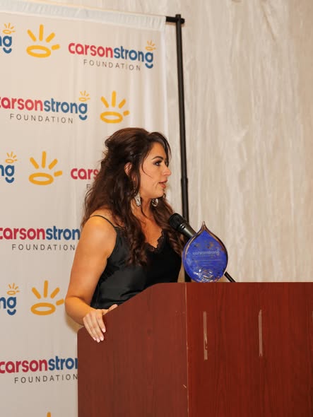 Kristi Capel Receiving The Carson Higgins Legacy Award